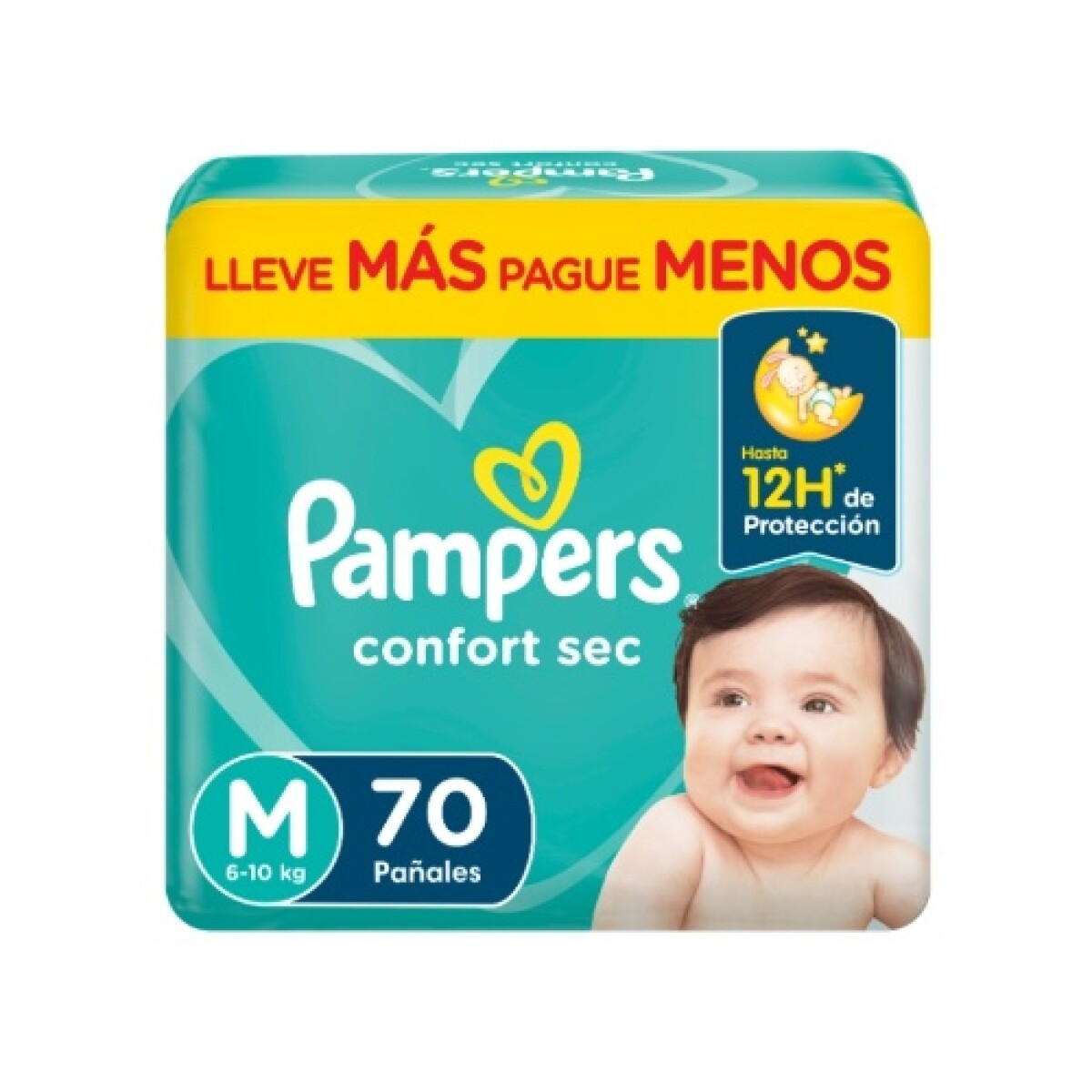 Pañales Pampers Confort Sec M 70 unidades 