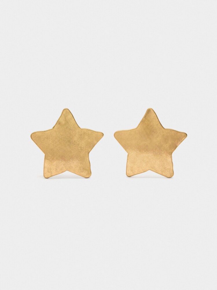 Pendientes Maxi De Estrellas dorado