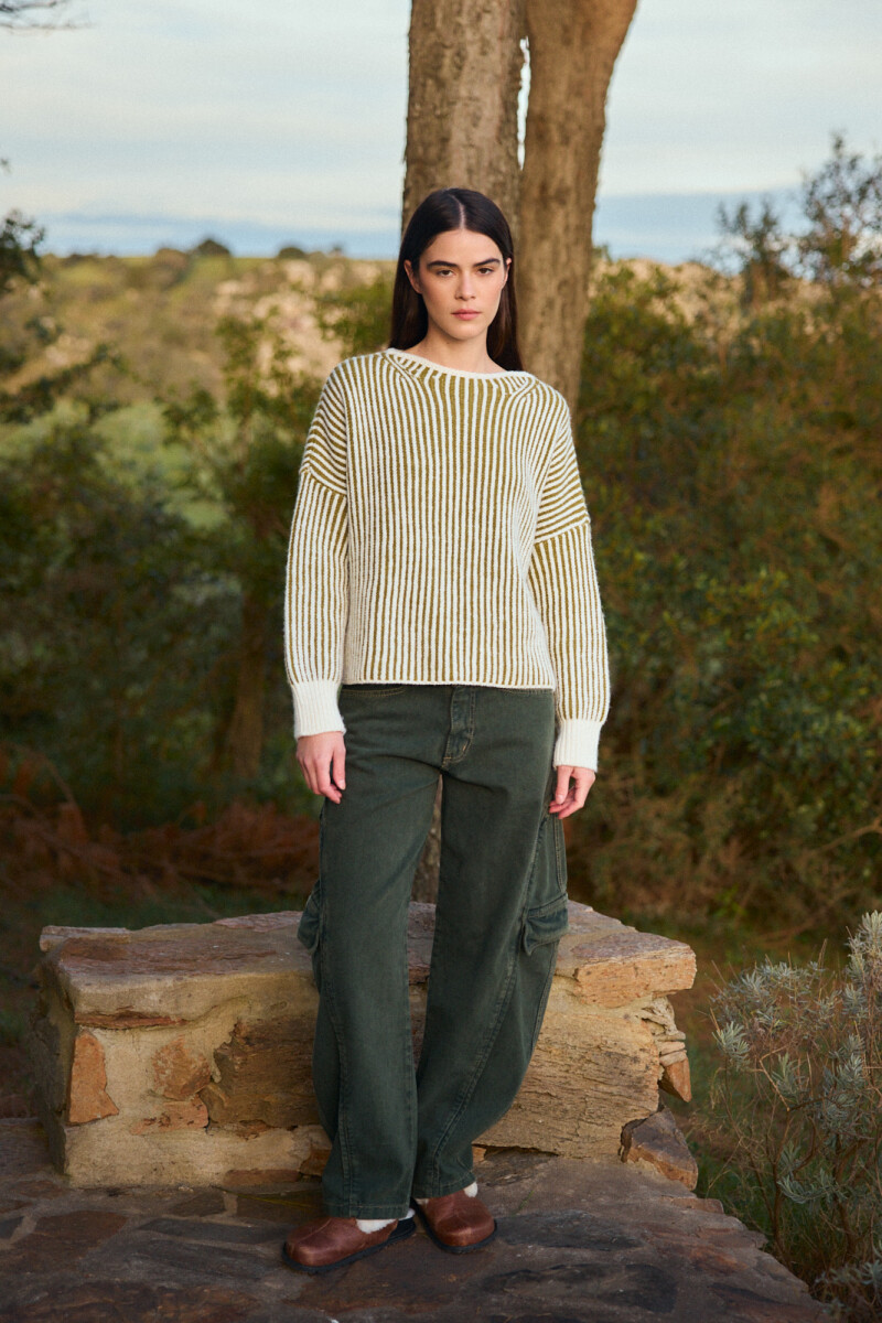 Jean Task Verde Washed