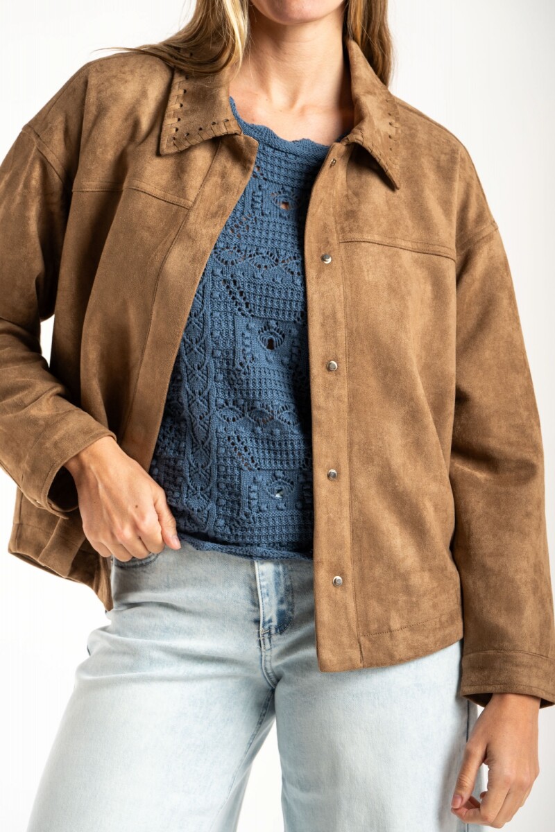 Sobrecamisa Gamuza Camel