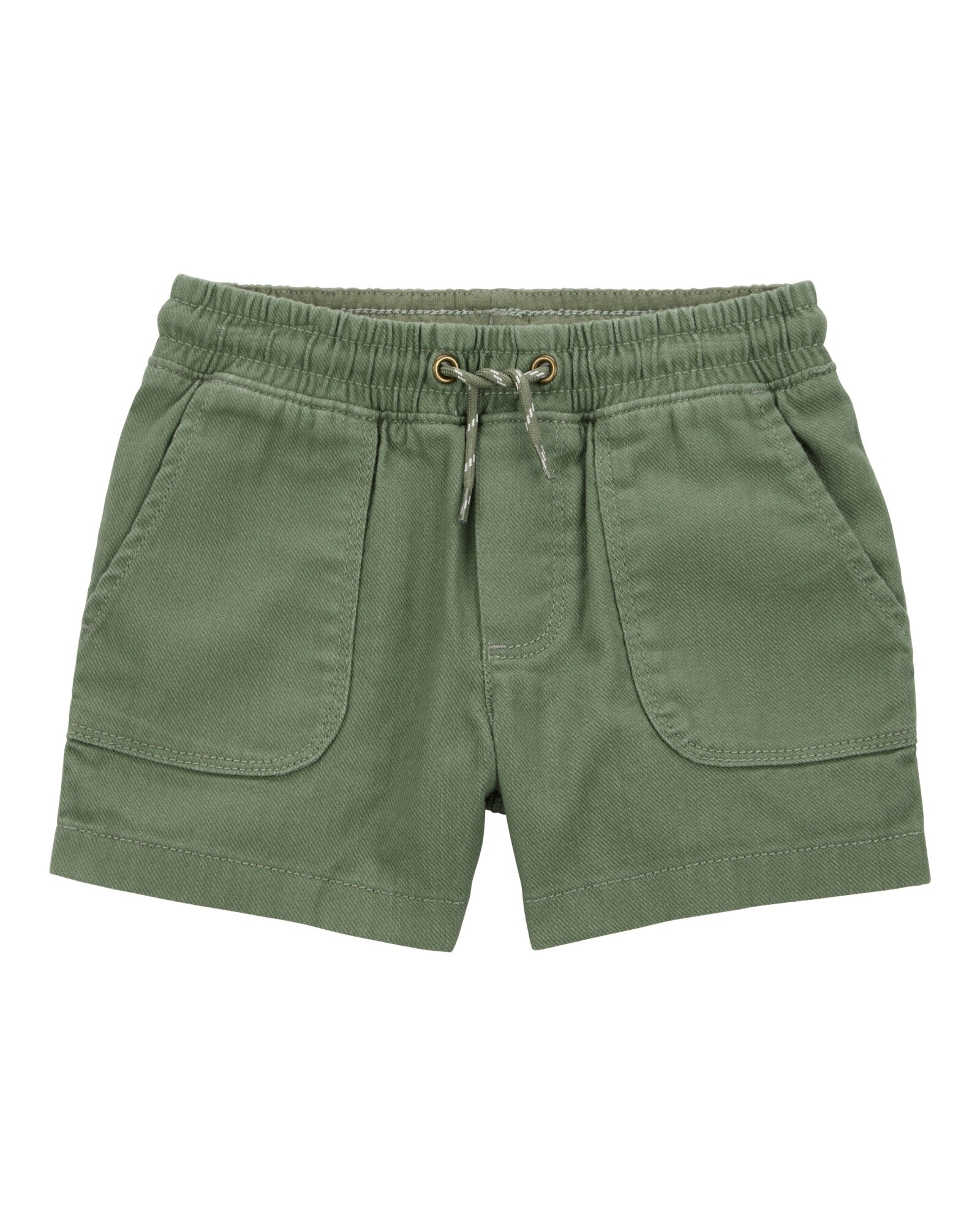 Short de algodón, oliva Sin color