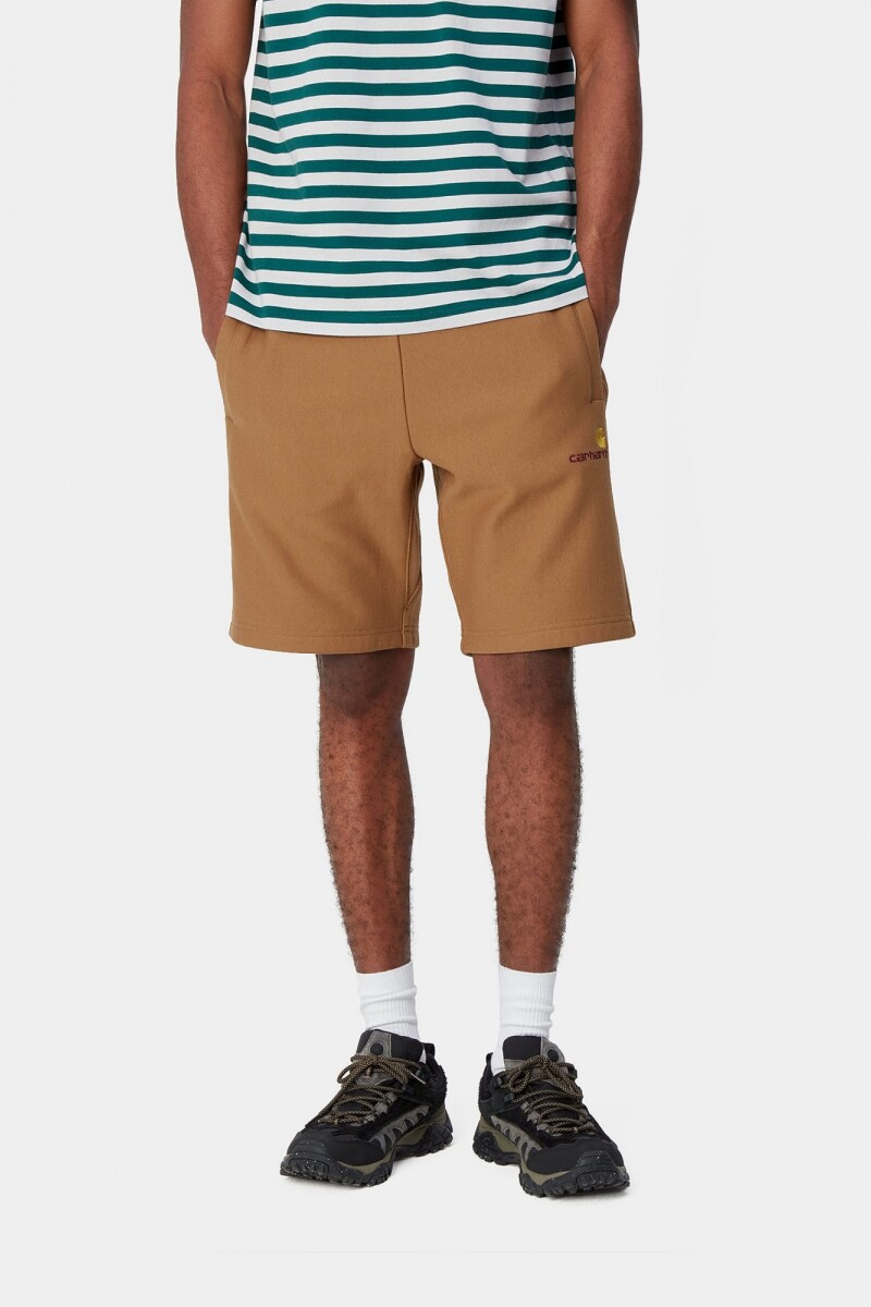 American Script Sweat Short Marron