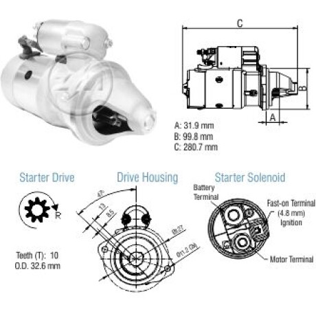 ARRANQUE - FORD 250-350-4000 PRESTOLITE 12V M93R=STR.9580 ZM ARRANQUE - FORD 250-350-4000 PRESTOLITE 12V M93R=STR.9580 ZM