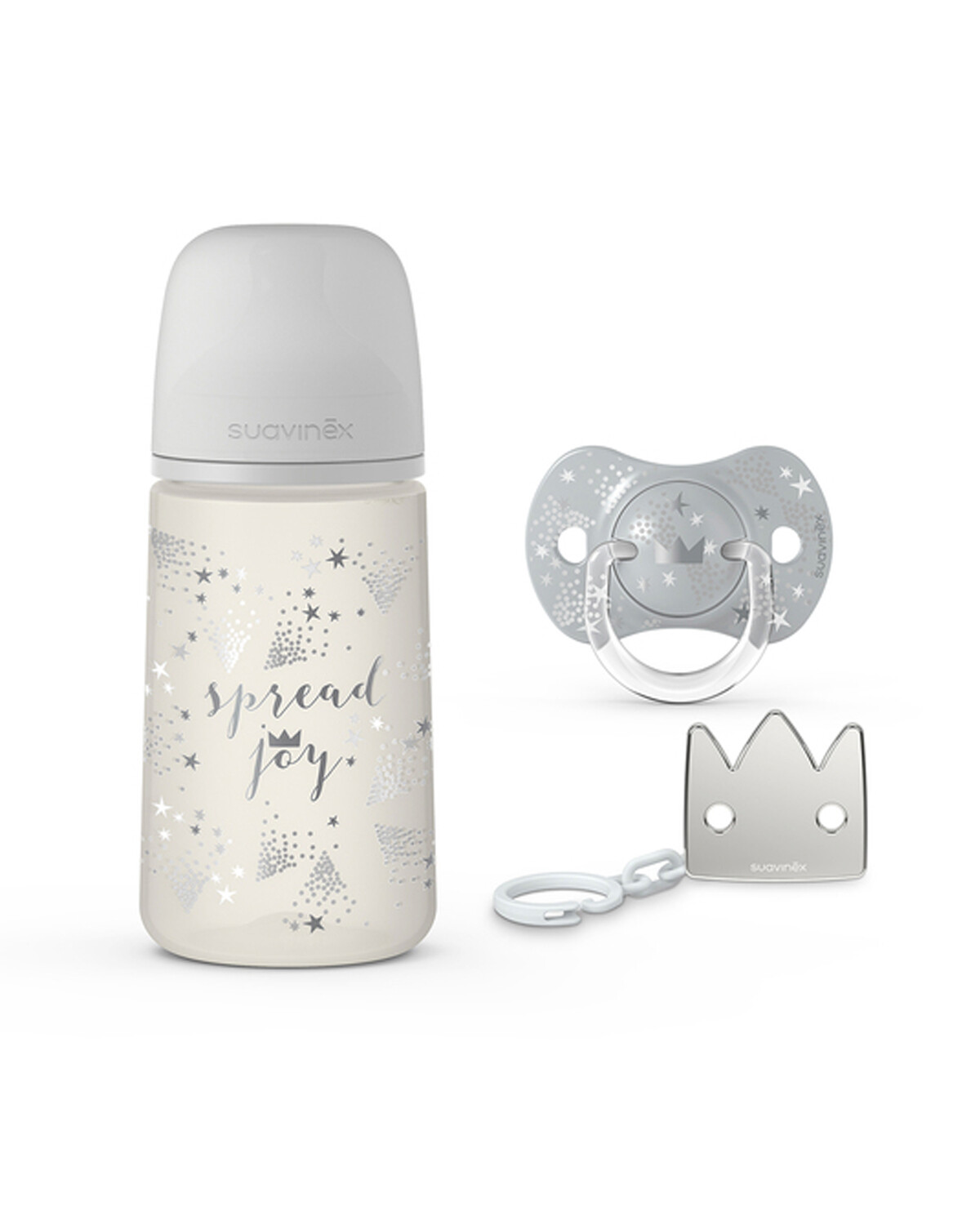 Set para bebé Joy Suavinex mamadera + accesorios — Electroventas