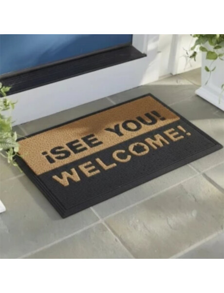 FELPUDO COCO/GOMA 40X60CM H.1CM WELCOME/SEE YOU FELPUDO COCO/GOMA 40X60CM H.1CM WELCOME/SEE YOU