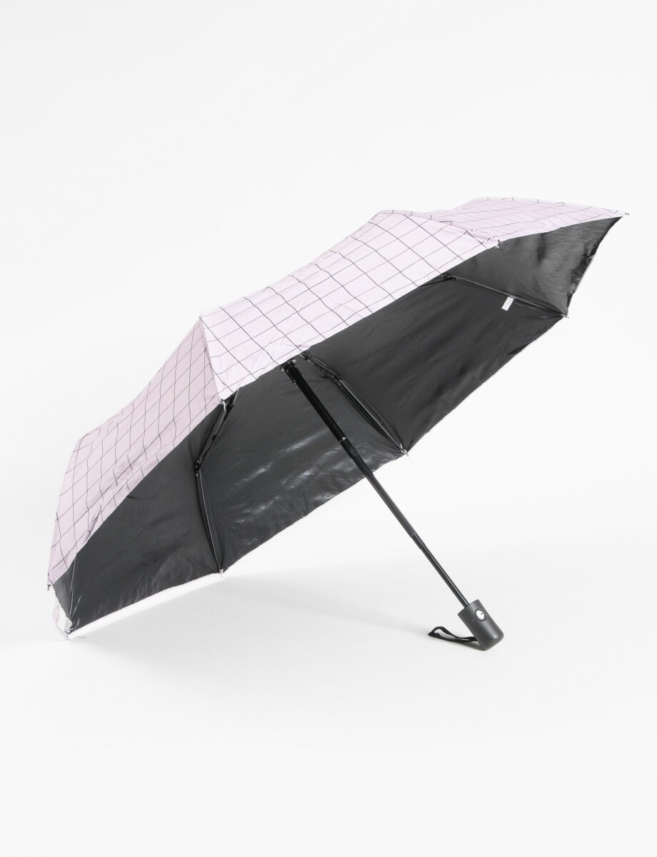 Paraguas estampa geométrica - rosa 