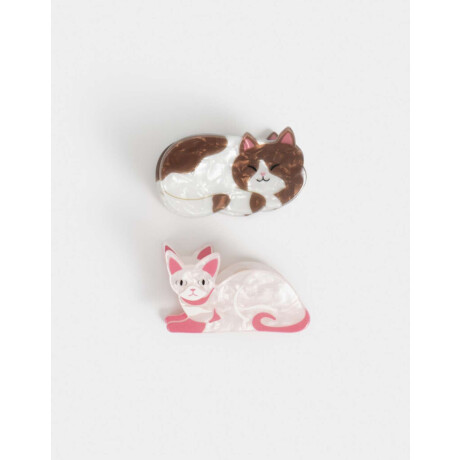 Set De Broches Animalitos Combinacion Bicolor