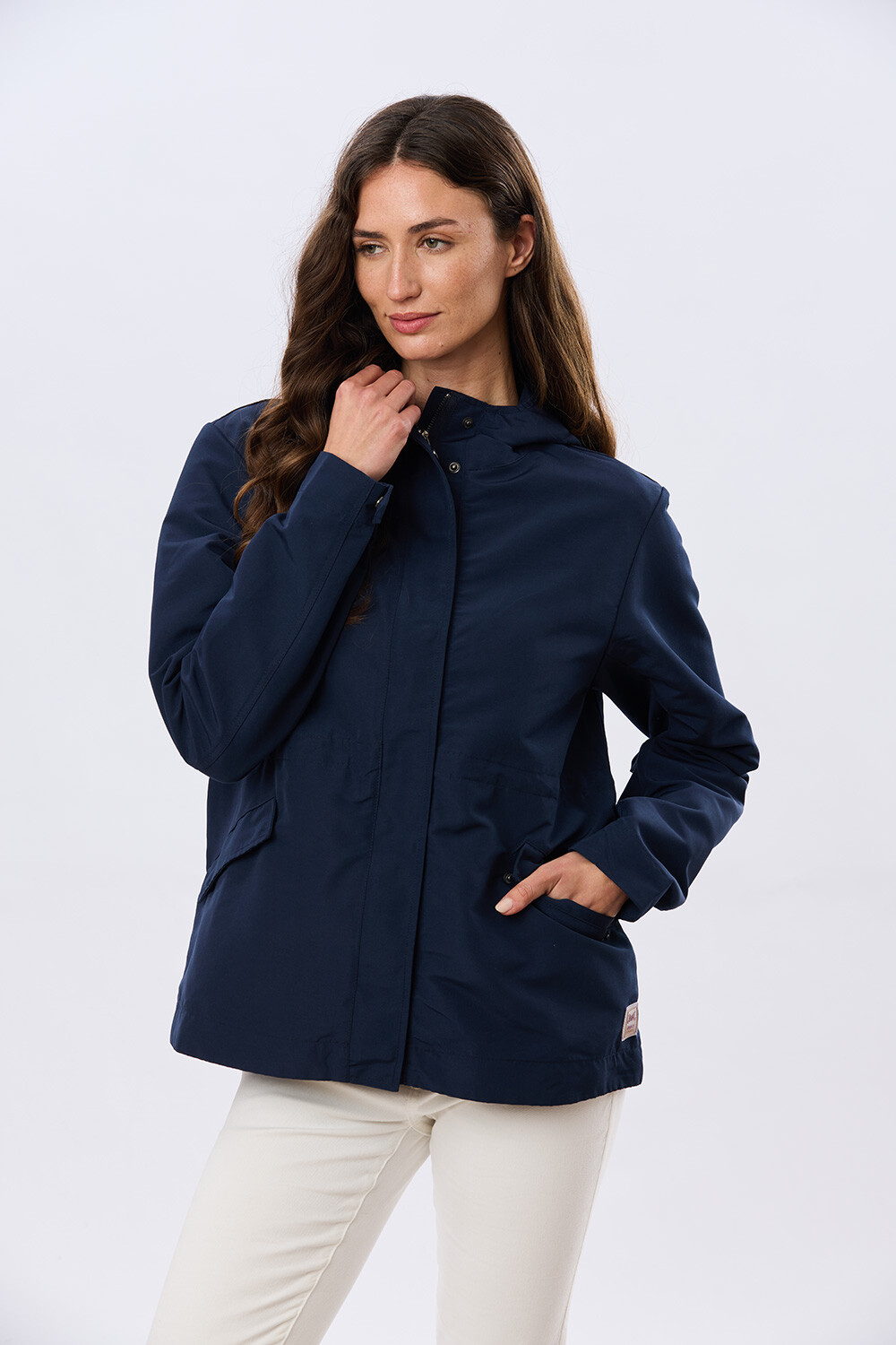CAMPERA CON CAPUCHA Azul