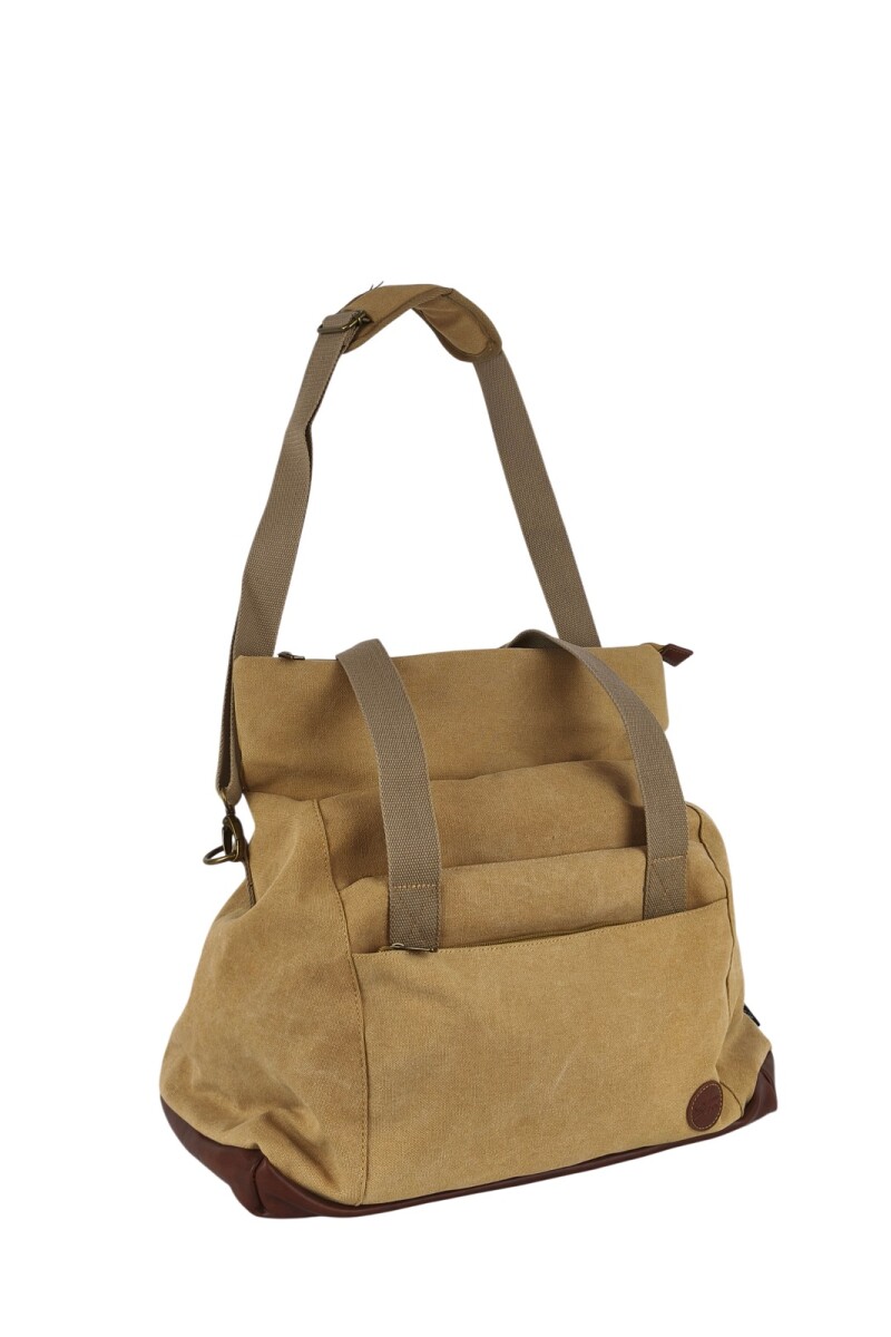 Bolso de lona Tostado