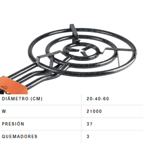 Quemador Paellero Lacor 60cm Quemador Paellero Lacor 60cm