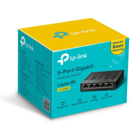 Switch Tp-Link Ls1005G Desktop/Pared Gigabit 5 Puertos