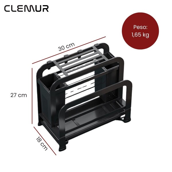 Escurridor Organizador de Cubiertos Vajilla Estante Cubertero Utensillos porta tabla Imback Color Negro Escurridor Organizador de Cubiertos Vajilla Estante Cubertero Utensillos porta tabla Imback Color Negro