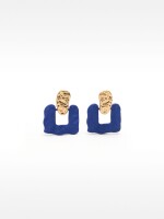 Pendientes Con Efecto Mate indigo