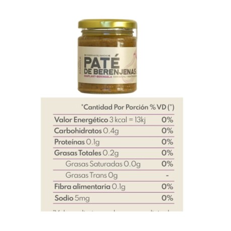 PATÉ DE BERENJENA 170GRS PATÉ DE BERENJENA 170GRS