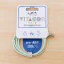 CABLE DE DATOS ROCA VITACOR USB A MICRO USB CELESTE