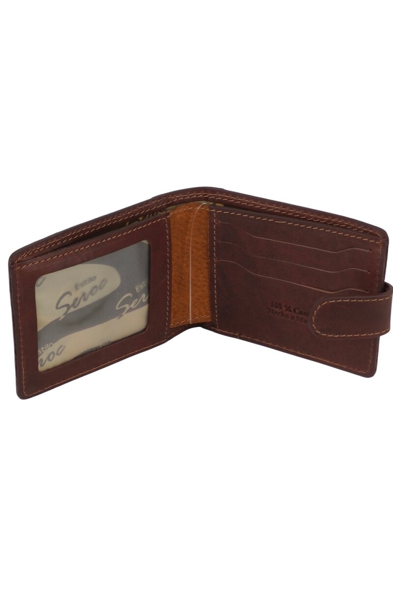 Billetera de cuero Oxido c/Marrón