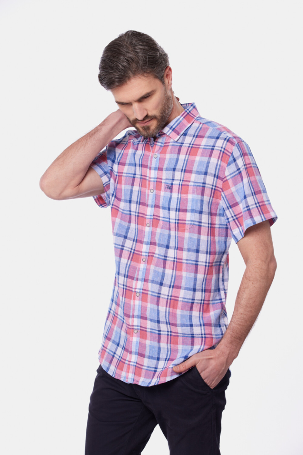 CAMISA DE LINO Rosado