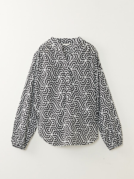 Camisa estampa Geometrica Negro
