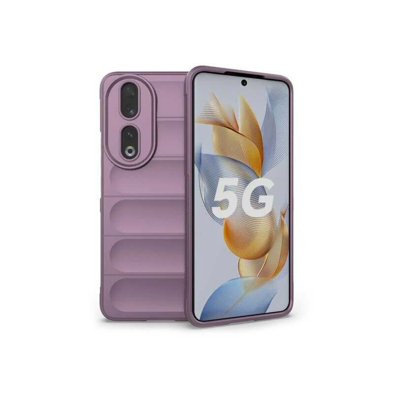 Protector para Honor 90 engomado con textura púrpura Protector Para Honor 90 Engomado Con Textura Púrpura