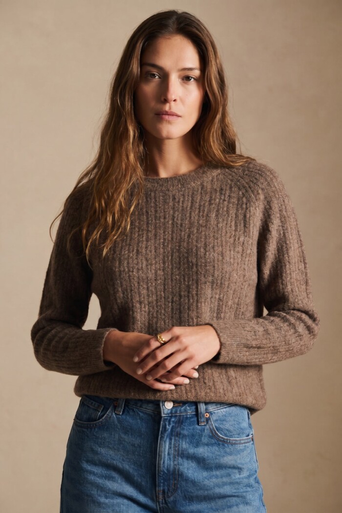Sweater Texturado Marrón