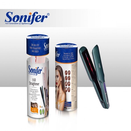 Planchita Sonifer Sf-9517 2 En 1 Alisador Y RizadoR Verde piedra