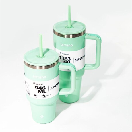 Vaso Spotie Cup Terrano Acero Inoxidable VERDE-AGUA