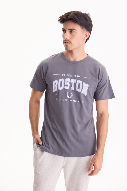 Remera Boston Gris