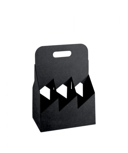 Porta botella 6 botellas 22,5x15x32 cm. - NEGRO Porta botella 6 botellas 22,5x15x32 cm. - NEGRO