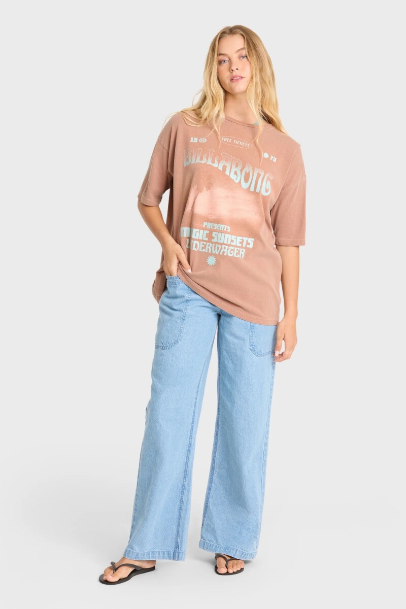 REMERA TAKE A TOUR SS TEE H-marron