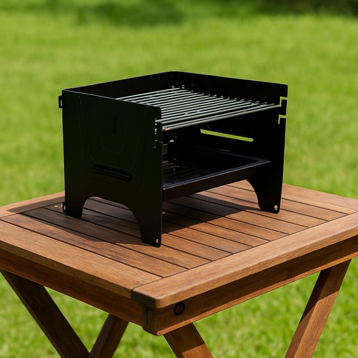 PARRILLERO GRILL A CARBON PORTATIL TRAMONTINA TCP-380 - NEGRO 