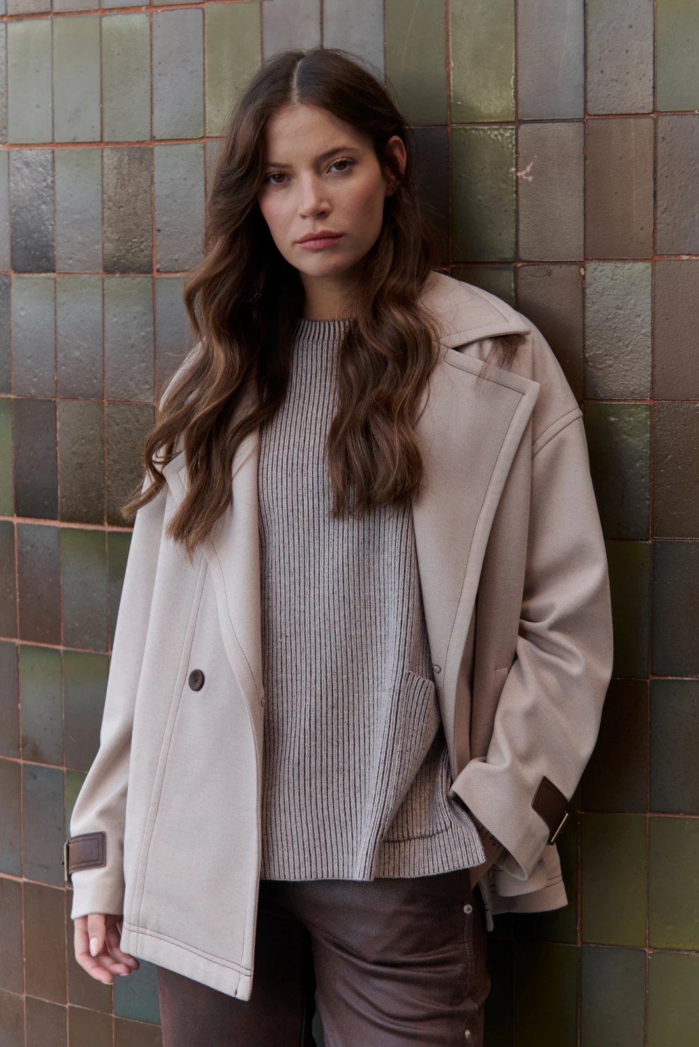 CHAQUETON HEBILLA natural 1