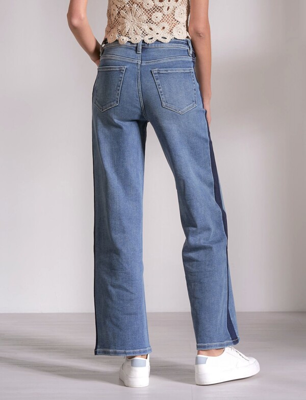 Jean Wid Leg Con Franja Lateral JEAN