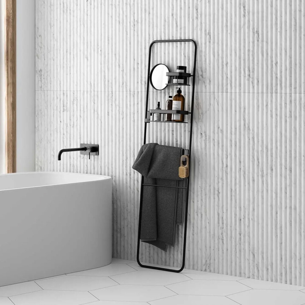 PORCELANATO FLUTED MARMI RET "A" 40X120 CM Porcelanato Fluted Marmi Ret "a" 40x120 Cm