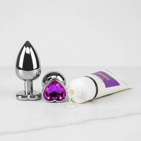 Combo Plug Dilatador + Gel Intimo Kit Zona Anal Small