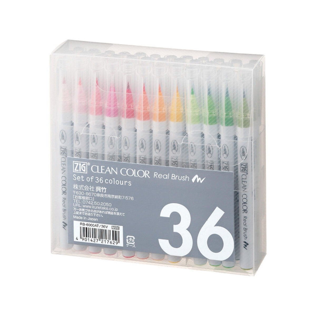 Marcadores Real Brush - ZIG - 36 colores 