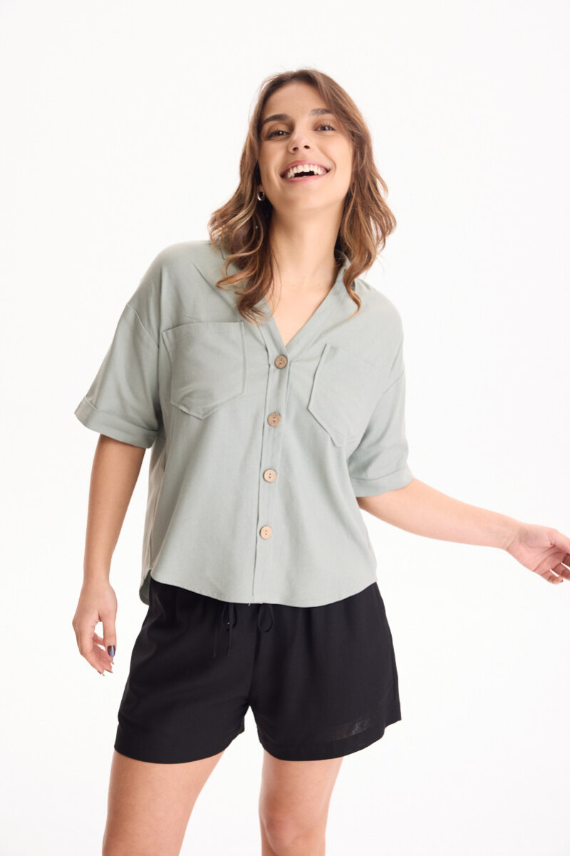 Camisa Amalfi Verde Oliva