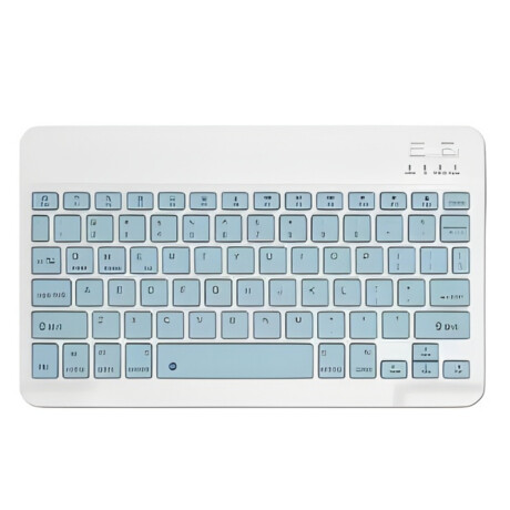 Kit de Teclado y Mouse Inalámbrico Bluetooth Celeste