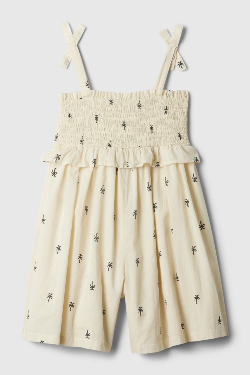 Vestido Punto Smock Toddler Niña Chino