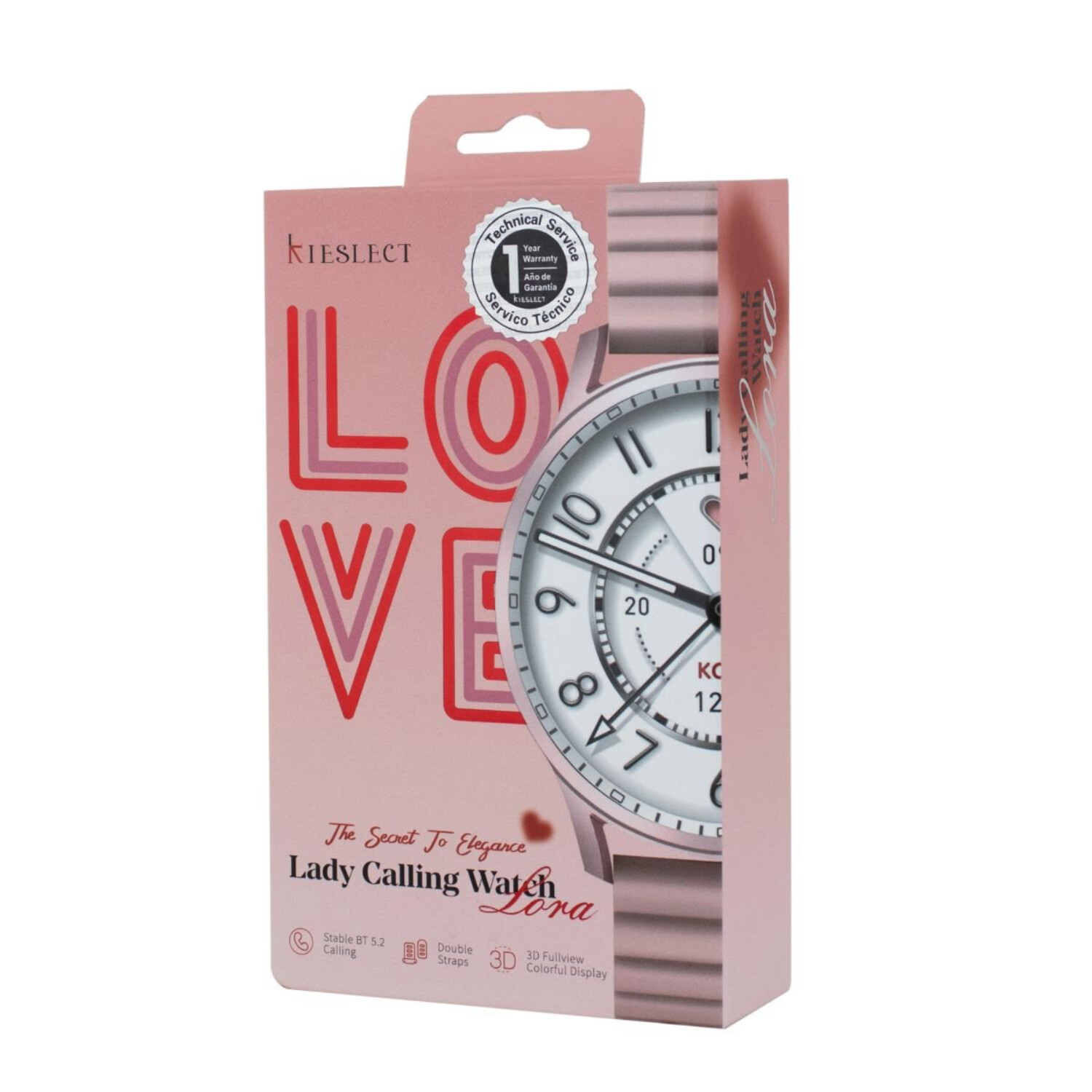 Reloj Inteligente Smartwatch Kieslect By Xiaomi Lora Variante Color Rosa Atrix