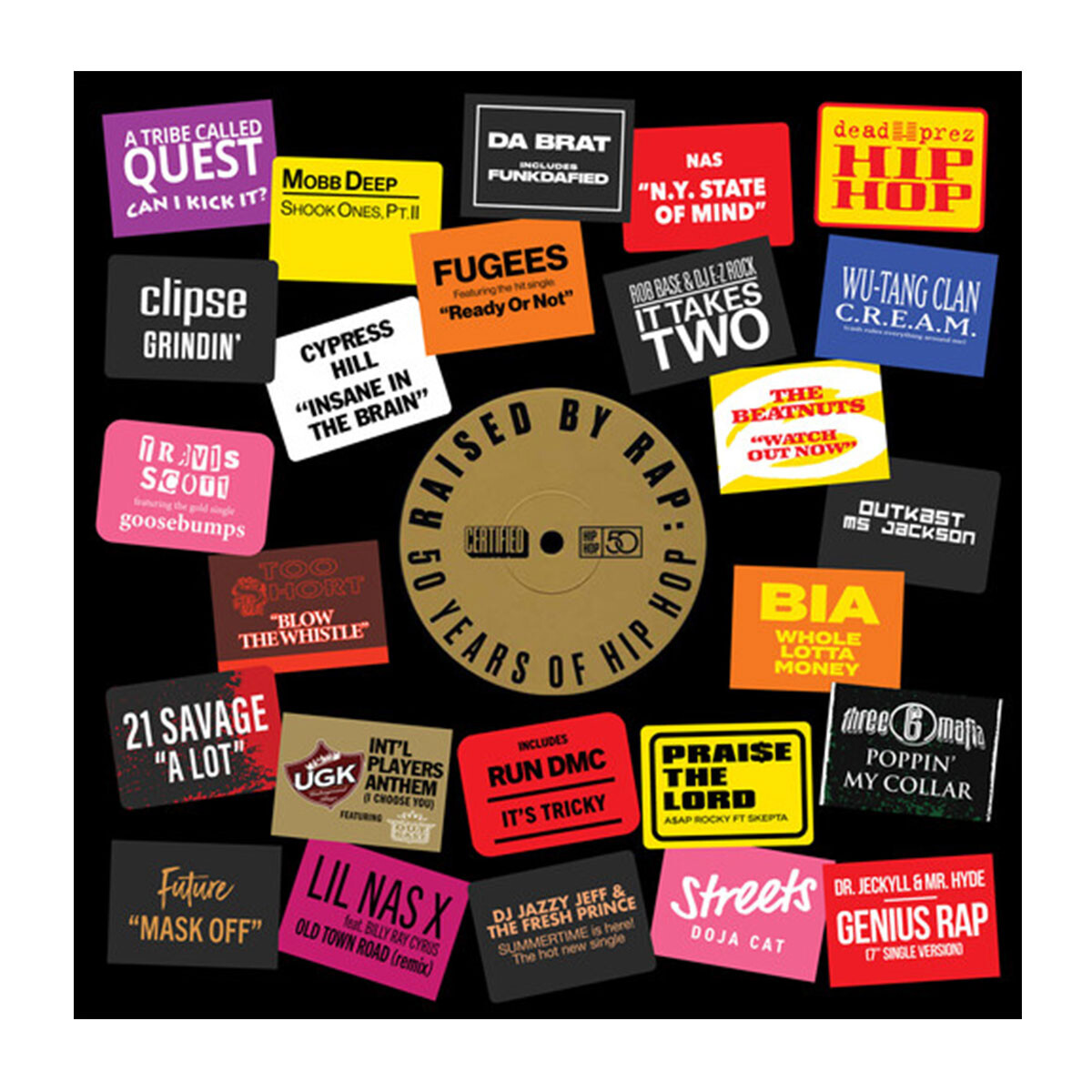 Various Artists - Raised By Rap: 50 Years Of Hip Hop - Vinilo 