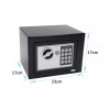 Caja fuerte digital con llave de emergencia Caja fuerte digital con llave de emergencia