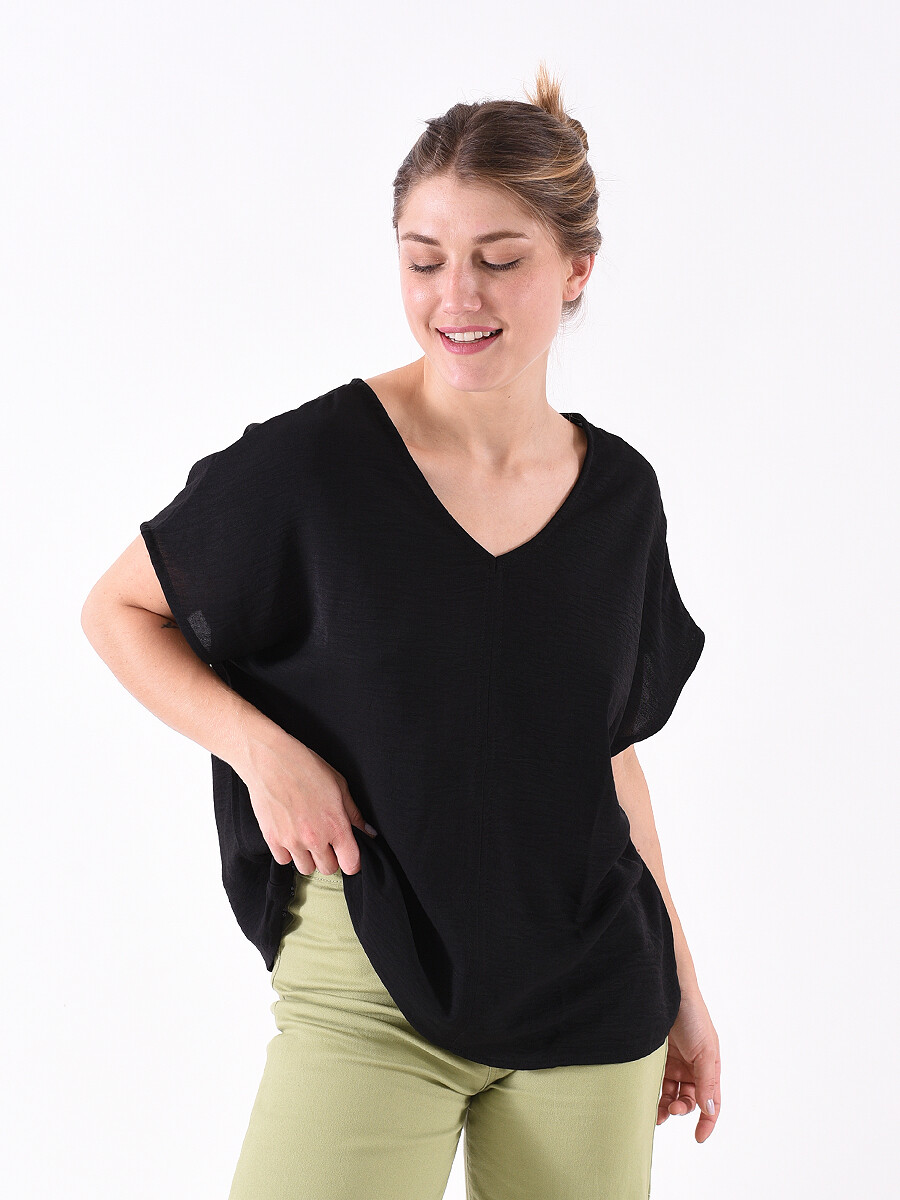 BLUSA NORMA - NEGRO 