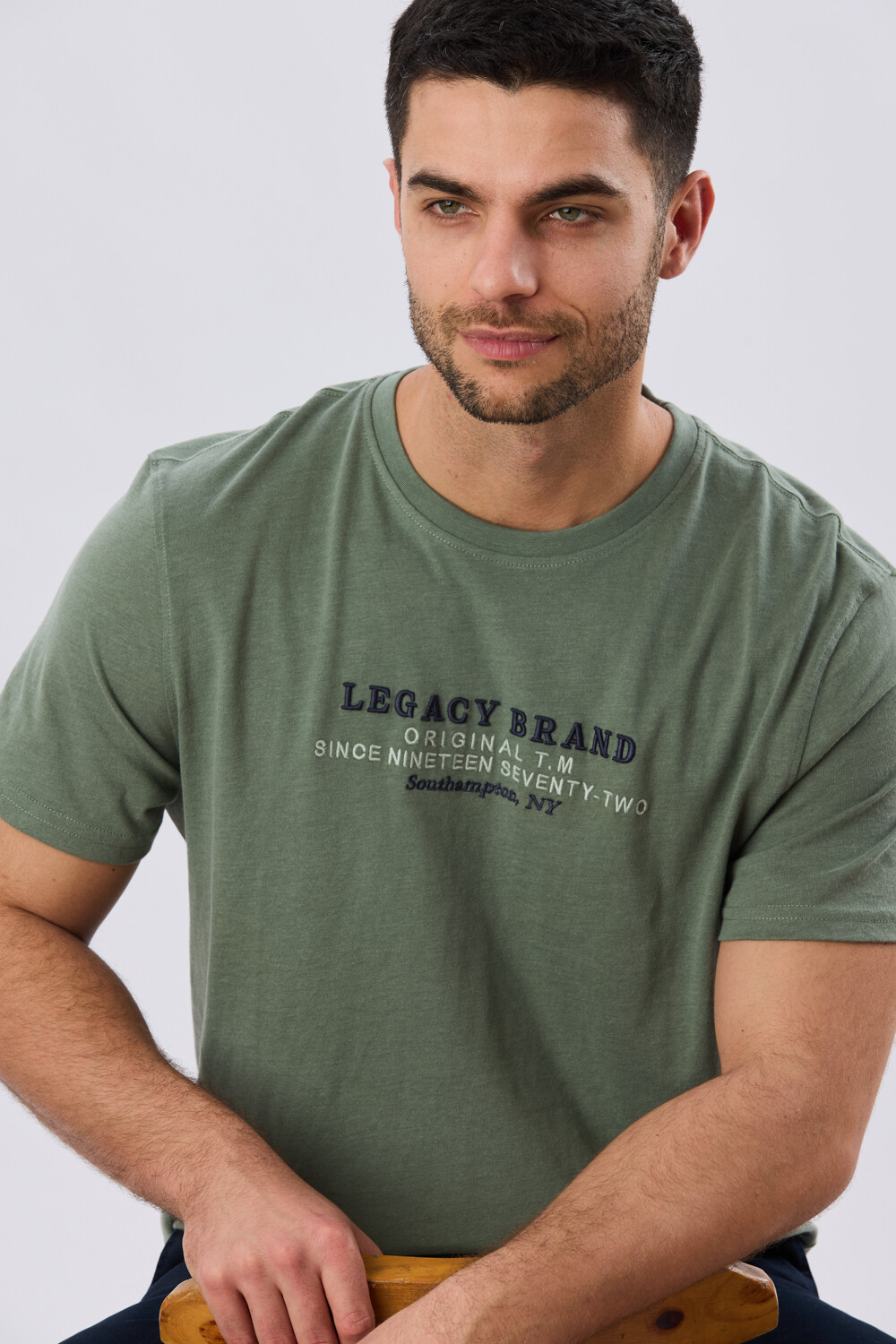 REMERA ESTAMPADA DE ALGODÓN Verde