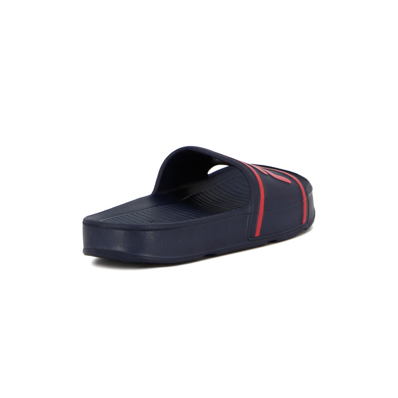 Chancletas Hombre Fila Sleek Slide Marino-Rojo