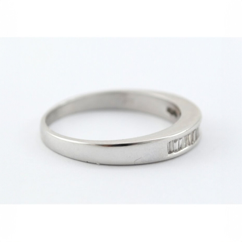 Anillo Oro Blanco 18K Y Brillantes Trapecio Anillo Oro Blanco 18K Y Brillantes Trapecio