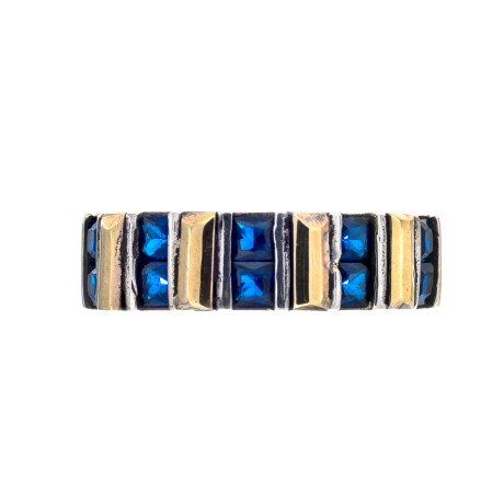 Anillo Plata 925, Double y circonias Anillo Plata 925, Double y circonias