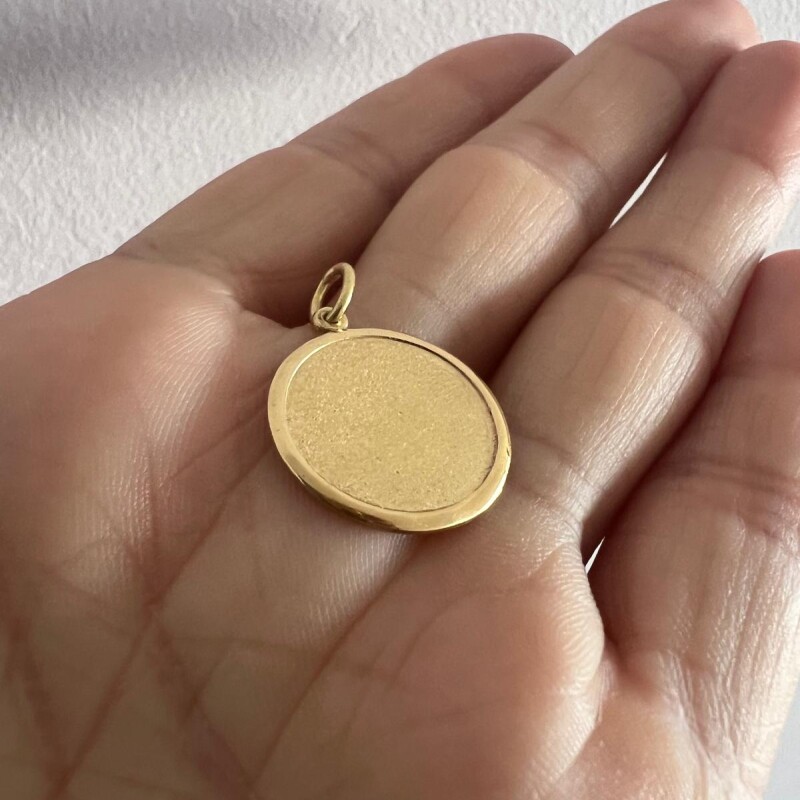Medalla redonda satinada Medalla redonda satinada