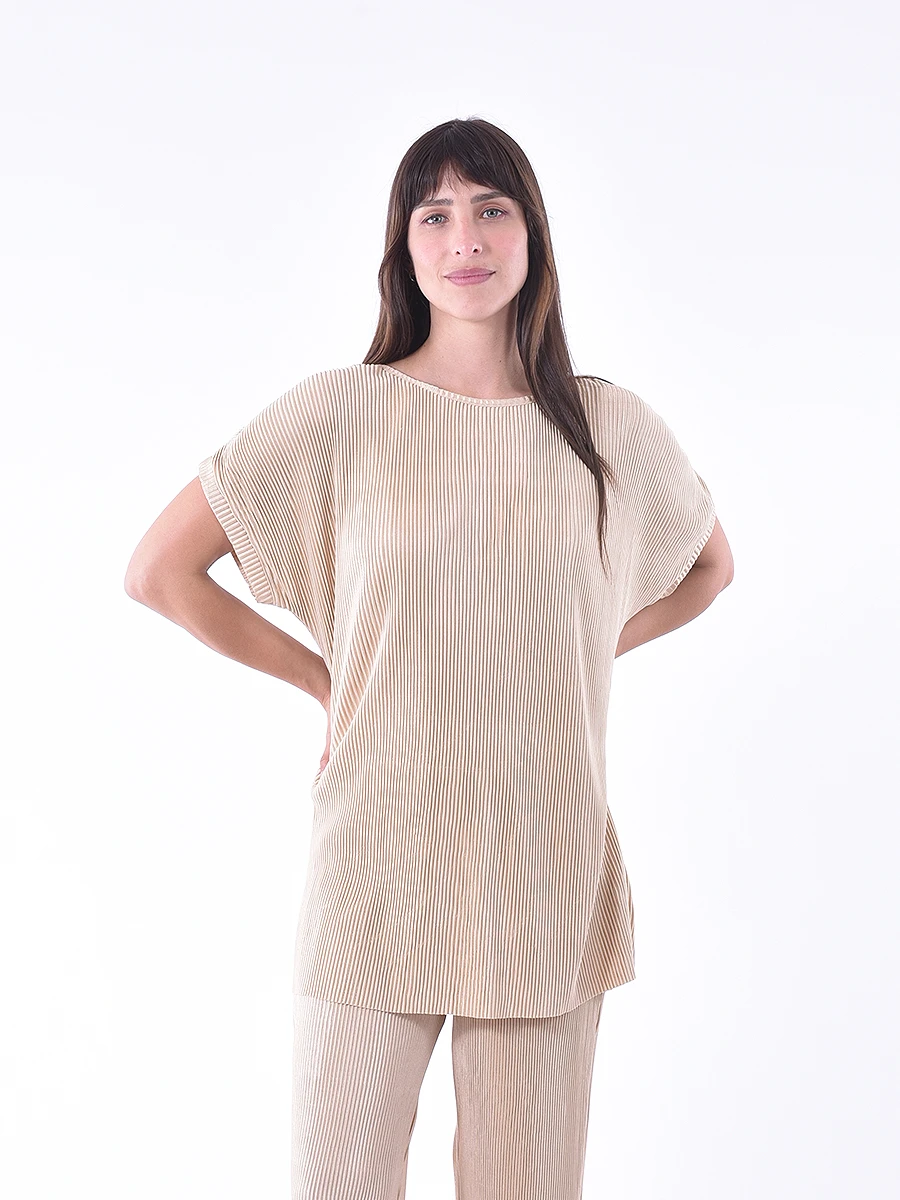 BLUSA MALLORCA - BEIGE CLARO 