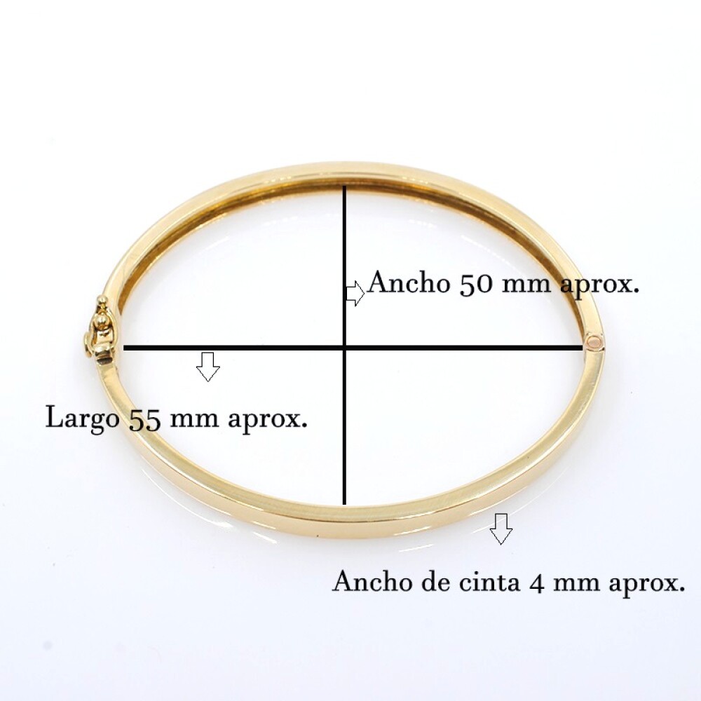 Pulsera esclava rigida en oro 18k amarillo Pulsera esclava rigida en oro 18k amarillo