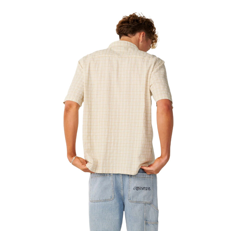 Camisa Rip Curl Classic Surf Check - Beige Camisa Rip Curl Classic Surf Check - Beige